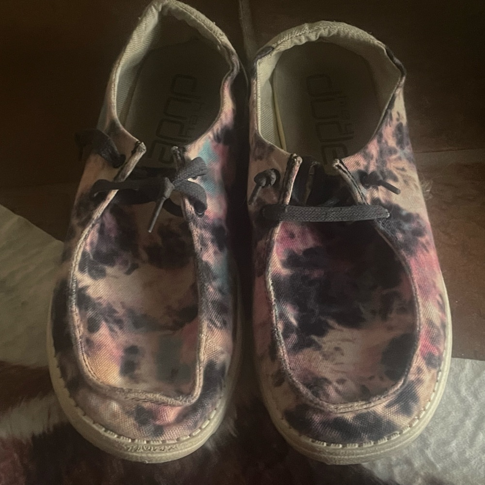 Tie Dye Hey Dudes Womens 10
